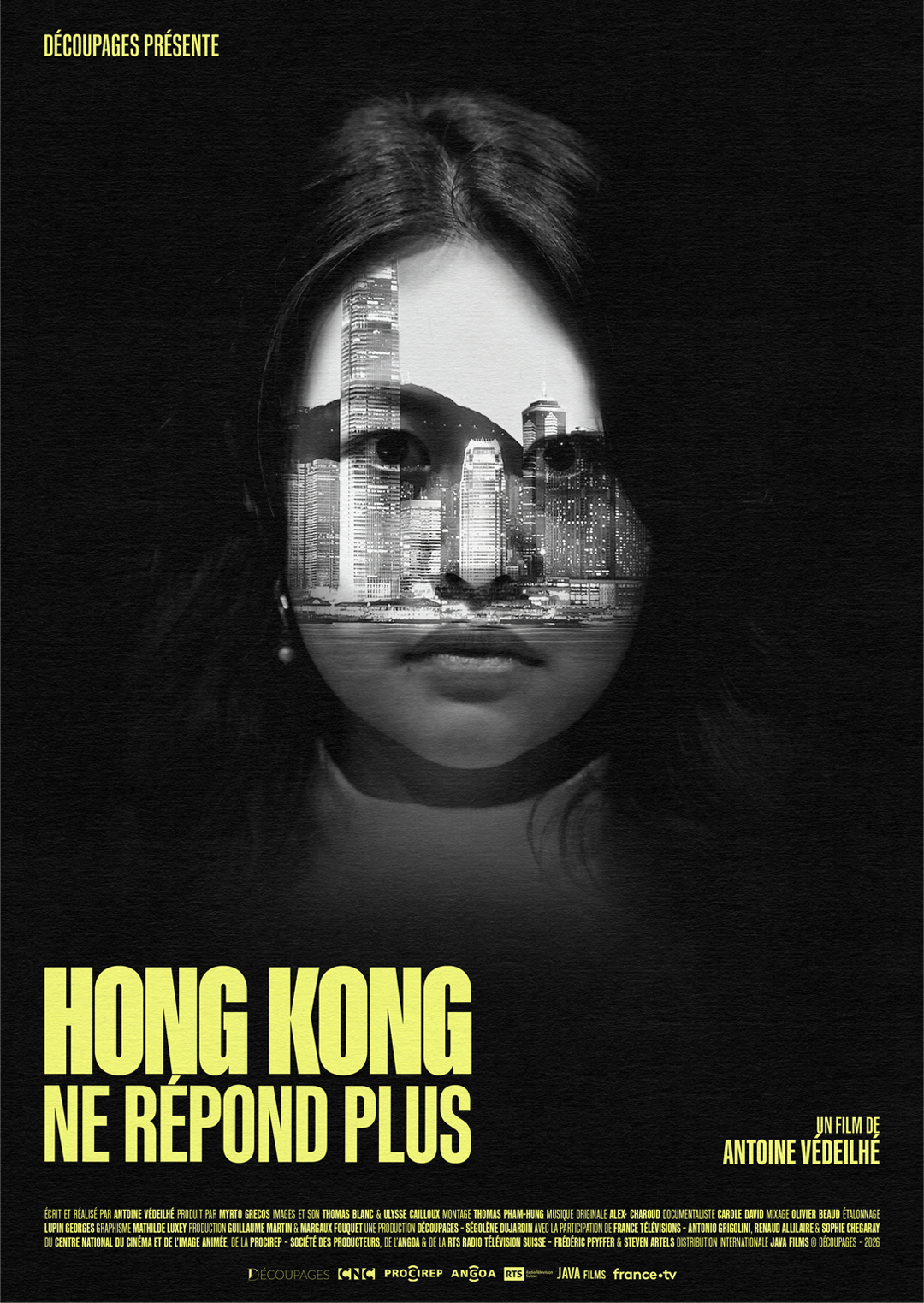 Hong Kong ne répond plus – Affiche noire